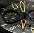 Hawker Hunter Retrograde Chronograph Green Dial / Leather | Green Dial