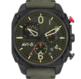 DEEP GREEN BLACK RETROGRADE CHRONOGRAPH 1
