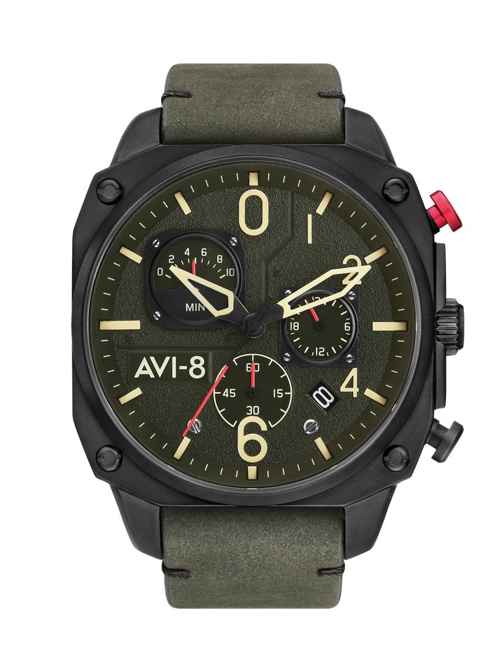 DEEP GREEN BLACK RETROGRADE CHRONOGRAPH 1