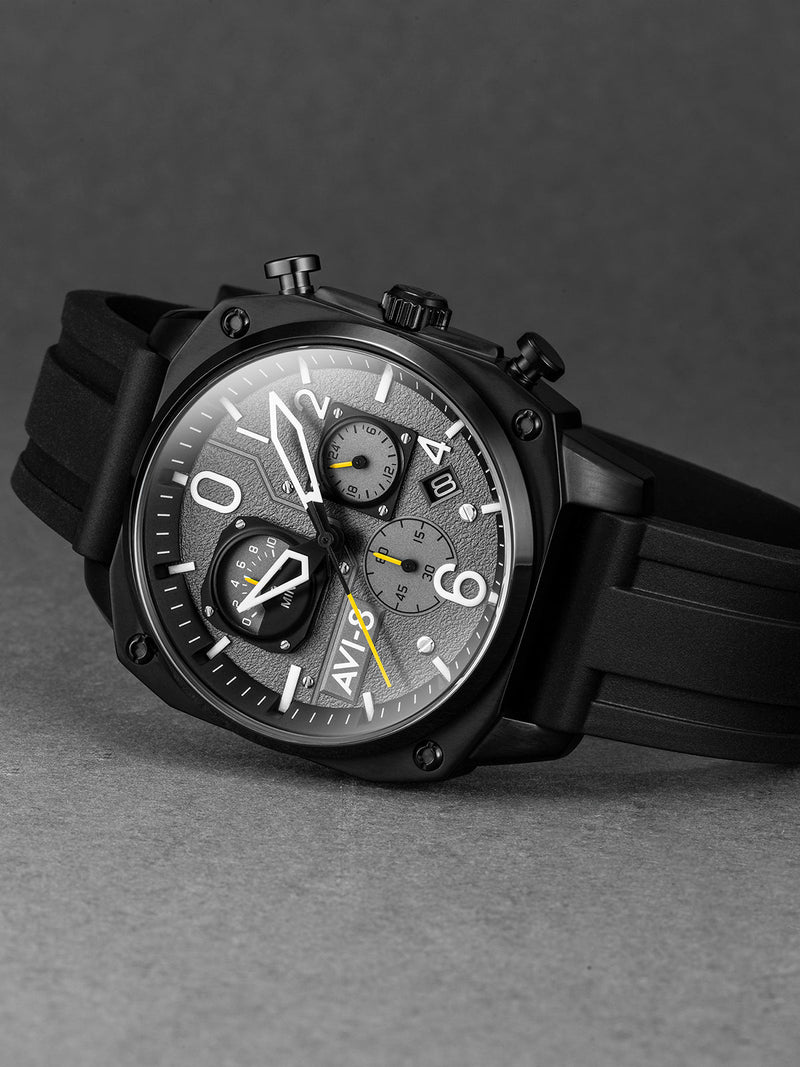 TACTICAL BLACK RETROGRADE CHRONOGRAPH 5