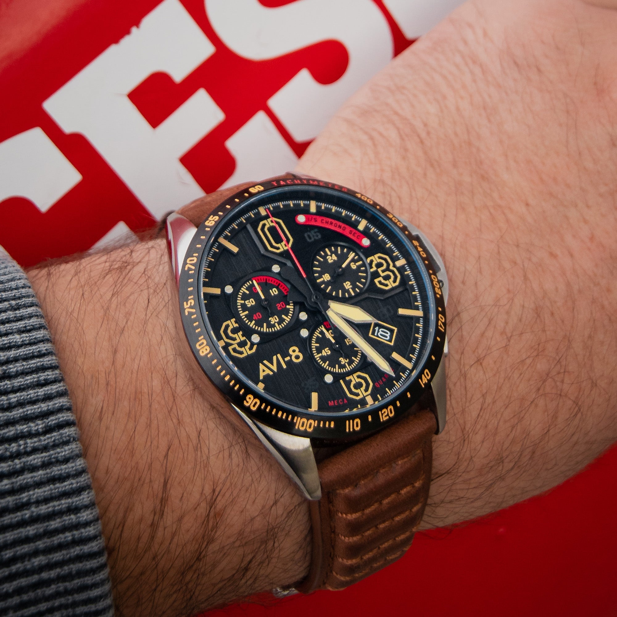 P-51 Mustang Blakeslee Chronograph | Black Dial