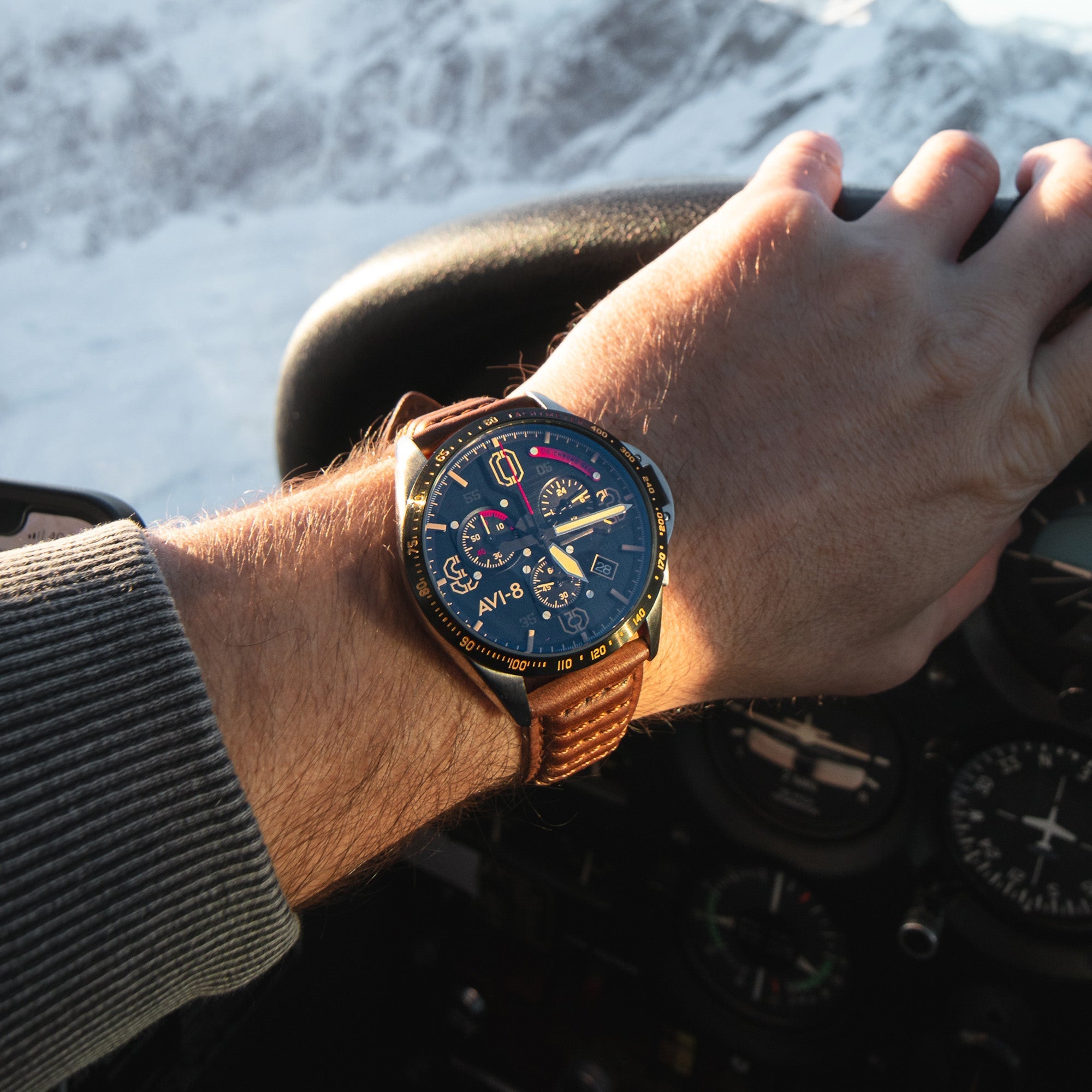 P-51 Mustang Blakeslee Chronograph | Black Dial