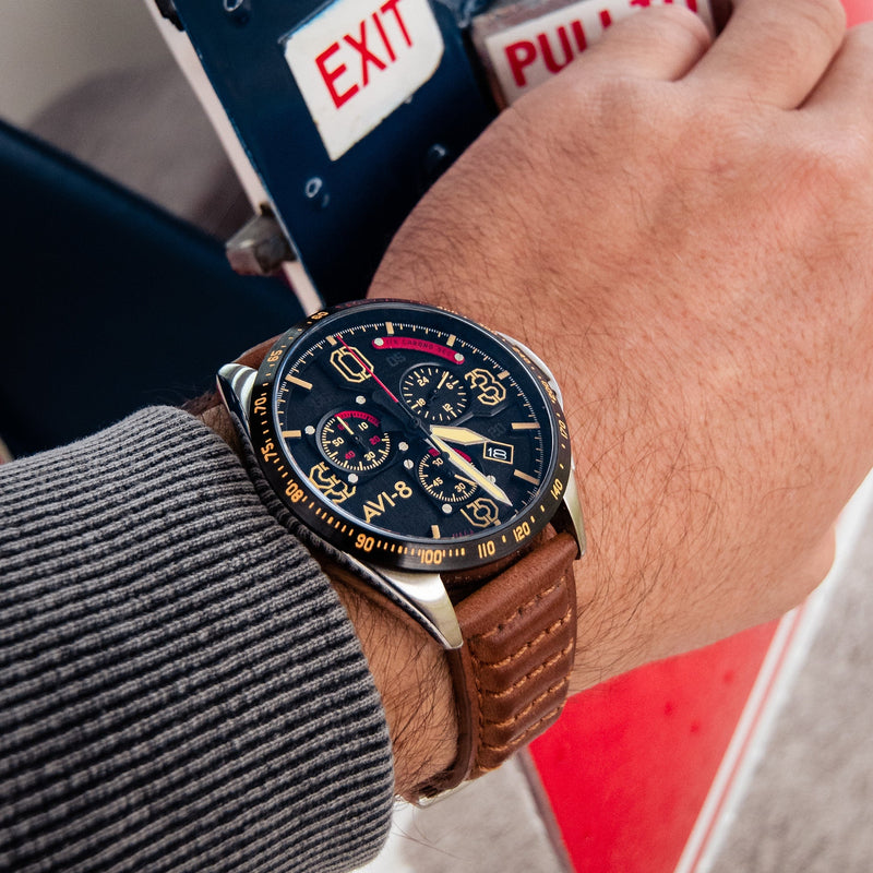 P-51 Mustang Blakeslee Chronograph  | Black Dial