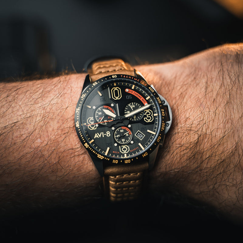 P-51 Mustang Blakeslee Chronograph  | Black Dial