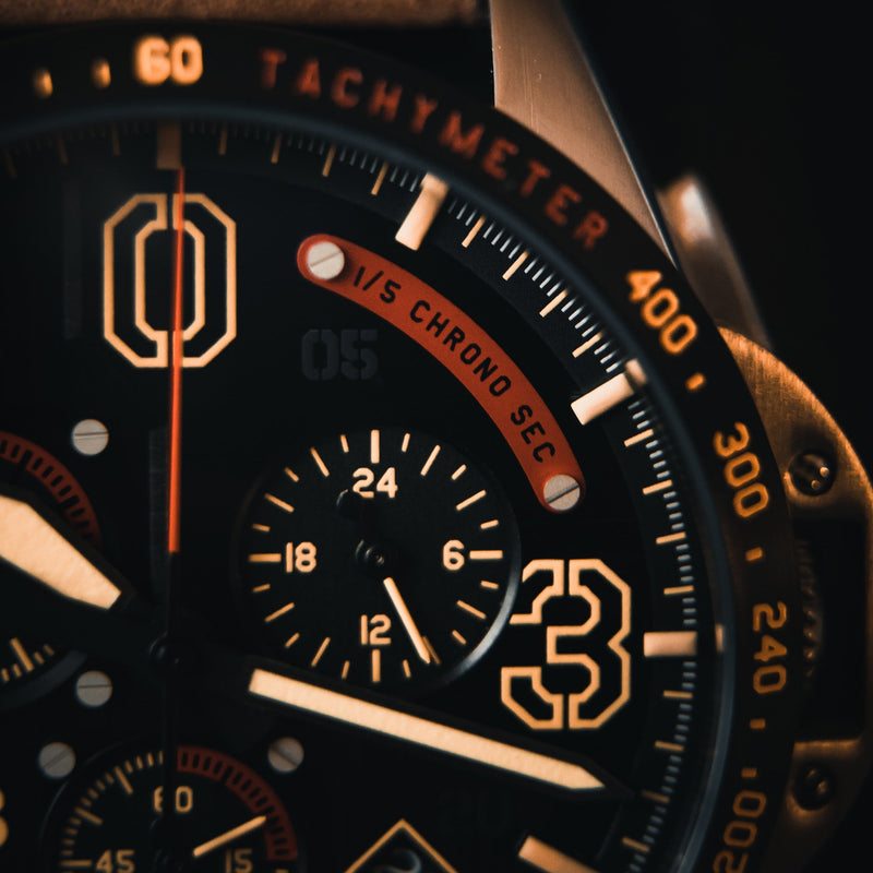 P-51 Mustang Blakeslee Chronograph  | Black Dial