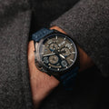 P51 Mustang Blakeslee Chronograph Gray / Leather Gray Dial