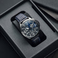 P51 Mustang Blakeslee Chronograph Gray / Leather Gray Dial