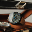 Hawker Hurricane Carey Dual Time Gray / Leather | Gray Dial