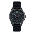Spitfire Chronograph Black / Black  / Leather | Black Dial