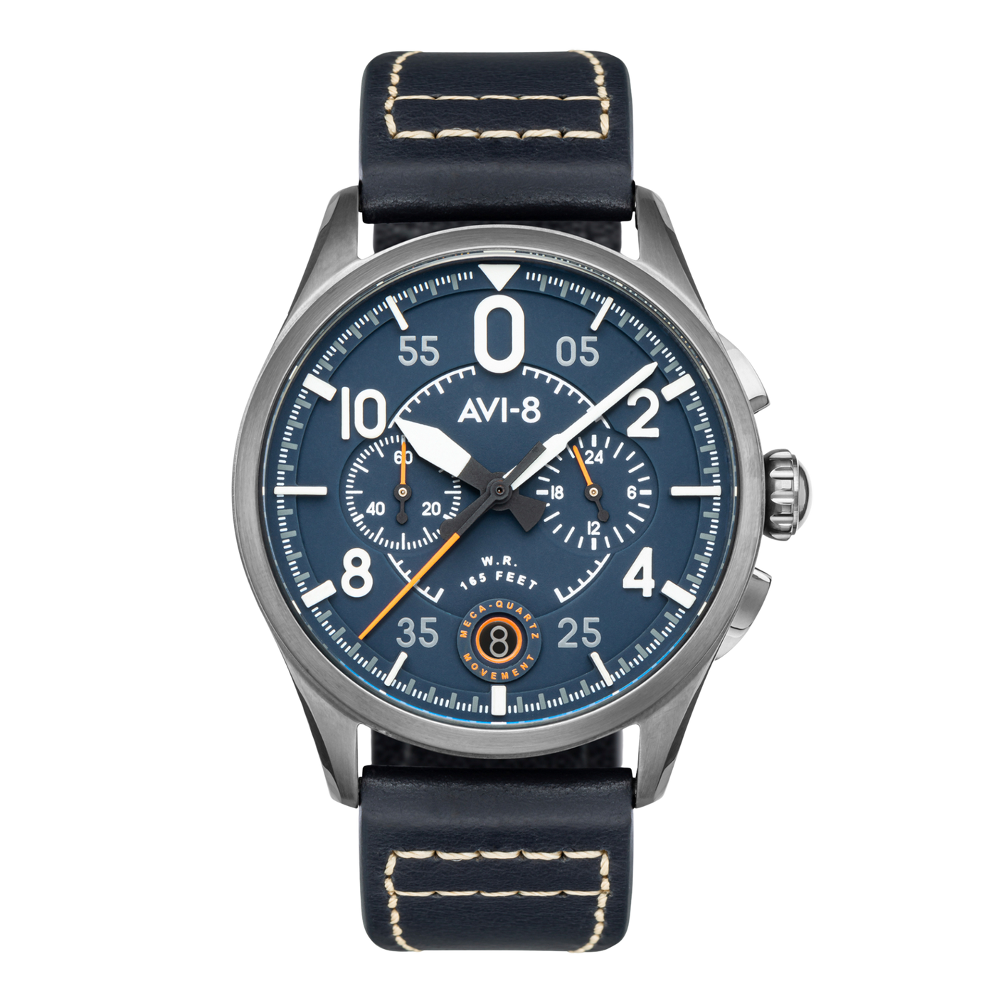 Spitfire Chronograph Blue / Leather | Blue Dial