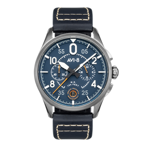 Spitfire Chronograph Blue / Leather | Blue Dial