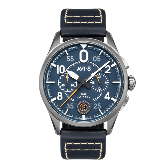 Spitfire Chronograph Blue / Leather | Blue Dial