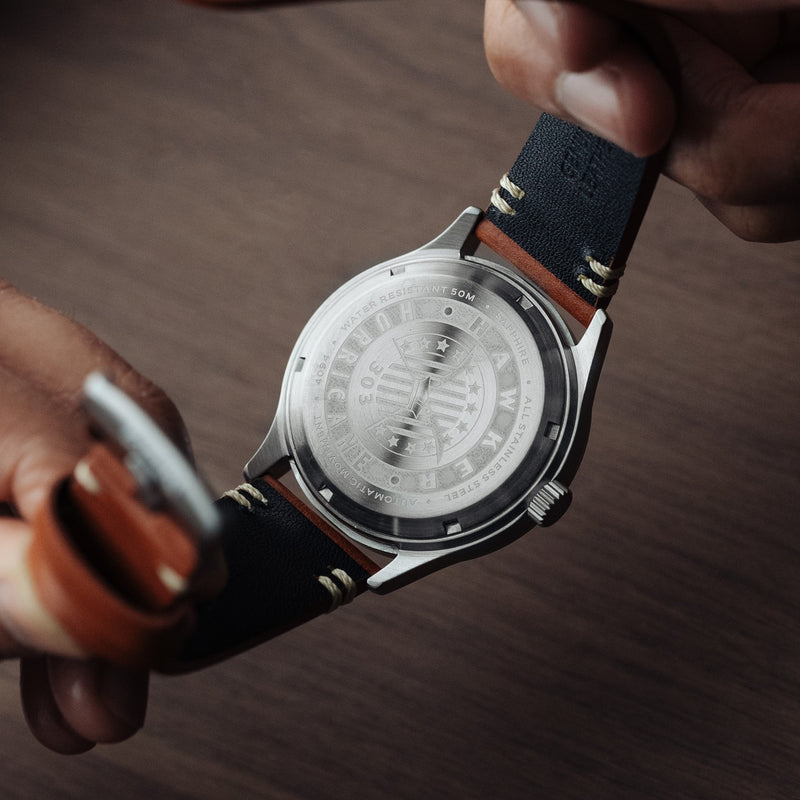 Hawker Hurricane Kent Automatic White / Leather | White Dial