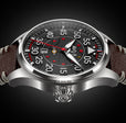 Hawker Hurricane Clowes Automatic Black / Leather | Black Dial