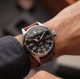 Hawker Hurricane Clowes Automatic Black / Leather | Black Dial