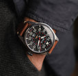 Hawker Hurricane Clowes Automatic Black / Leather | Black Dial