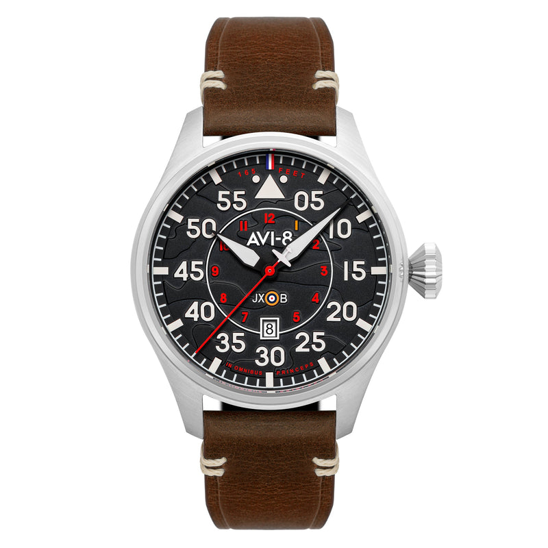 Hawker Hurricane Clowes Automatic Black / Leather | Black Dial