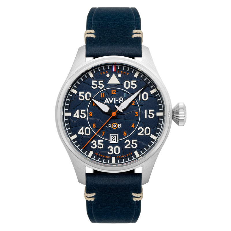 Hawker Hurricane Clowes Automatic Blue / Leather | Blue Dial
