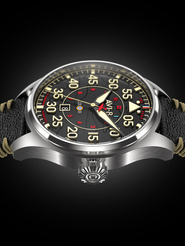 Hawker Hurricane Clowes Automatic Black Dial / Leather | Black Dial