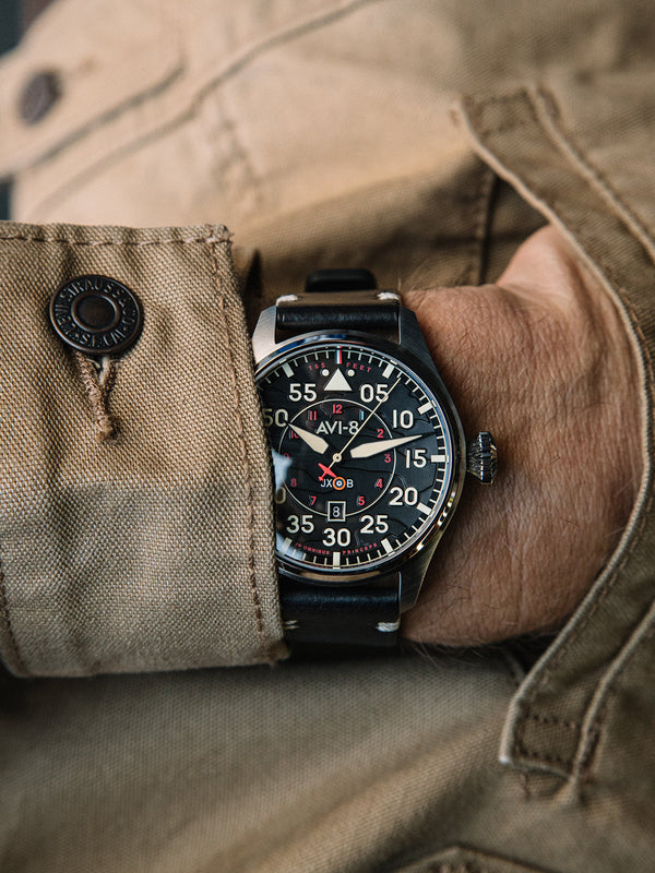 Hawker Hurricane Clowes Automatic Black Dial / Leather | Black Dial