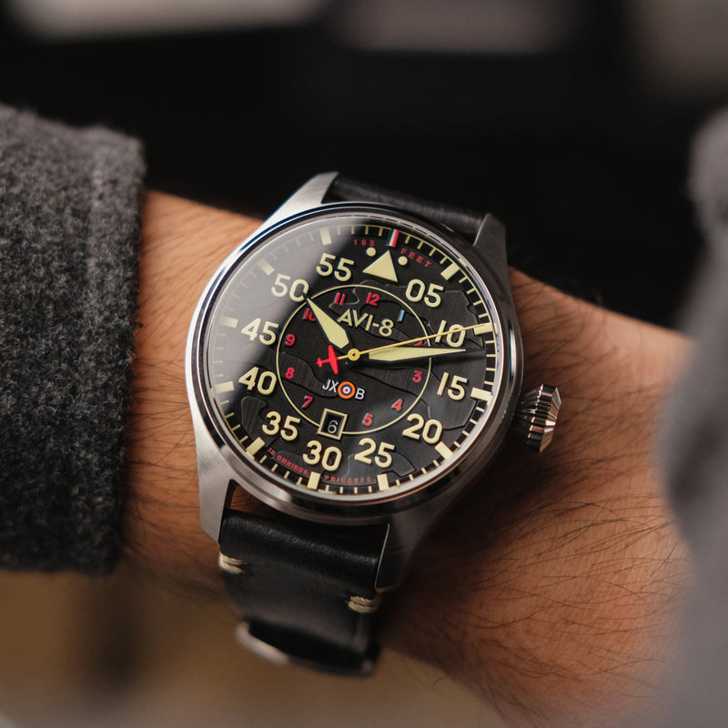 Hawker Hurricane Clowes Automatic Black Dial / Leather | Black Dial