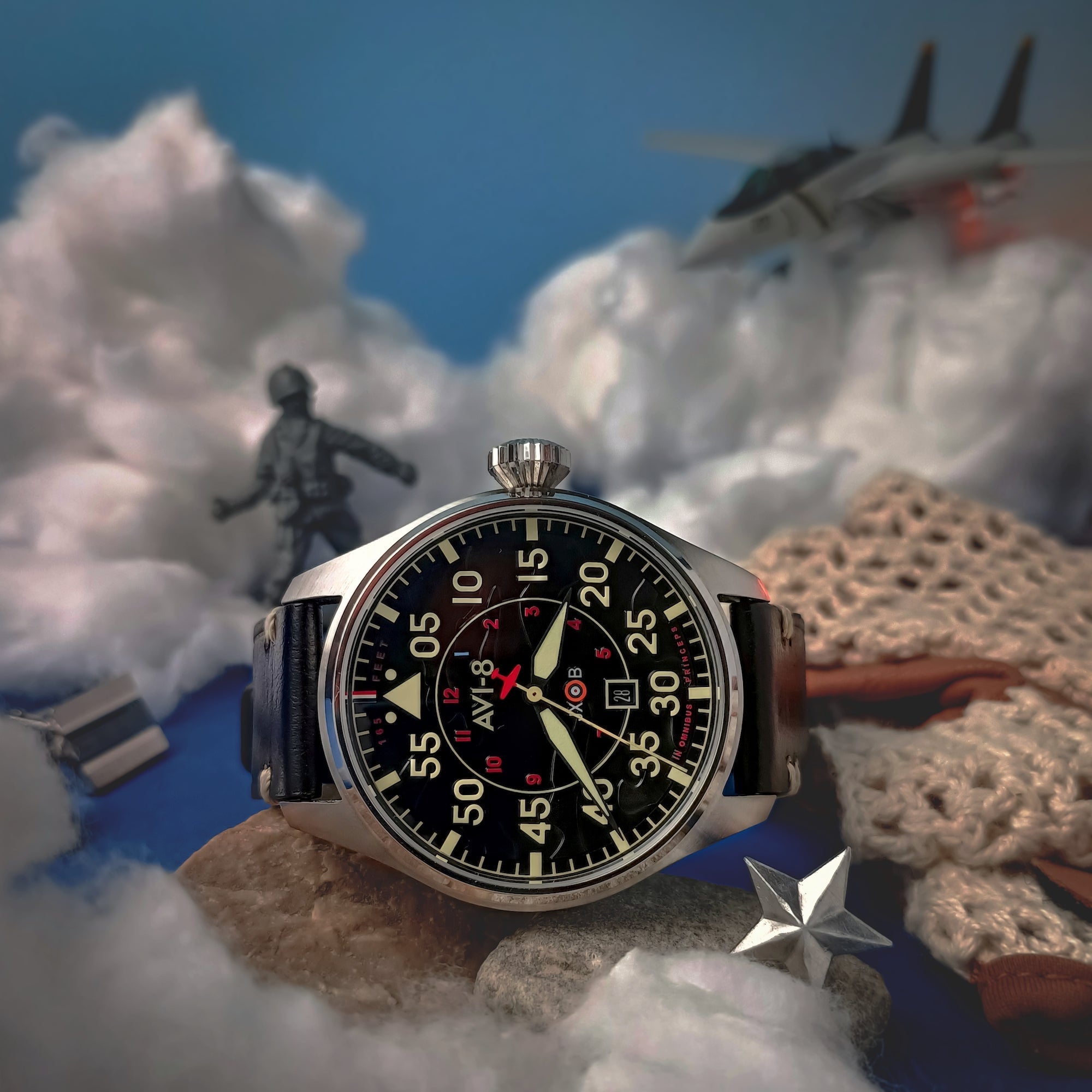 Hawker Hurricane Clowes Automatic Black Dial / Leather | Black Dial