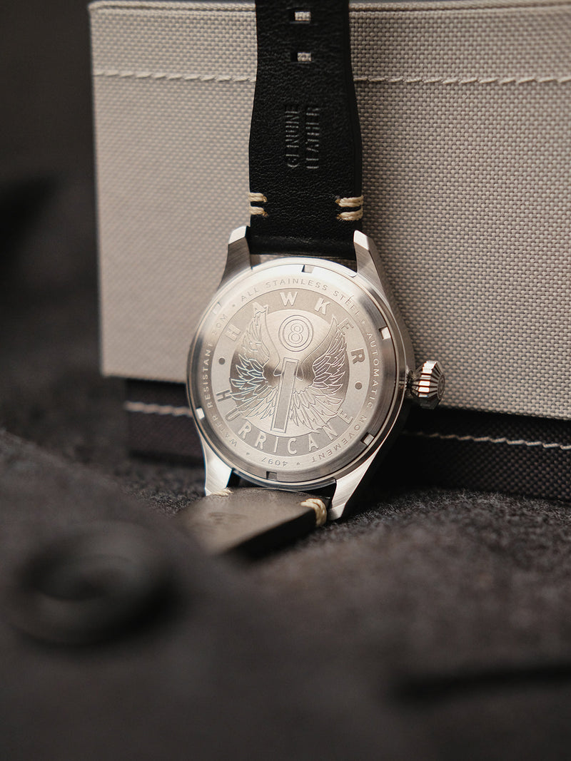 Hawker Hurricane Clowes Automatic Black Dial / Leather | Black Dial