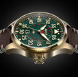 Hawker Hurricane Clowes Automatic Green / Leather | Green Dial