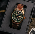 Hawker Hurricane Clowes Automatic Green / Leather | Green Dial
