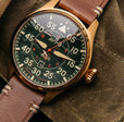 Hawker Hurricane Clowes Automatic Green / Leather | Green Dial