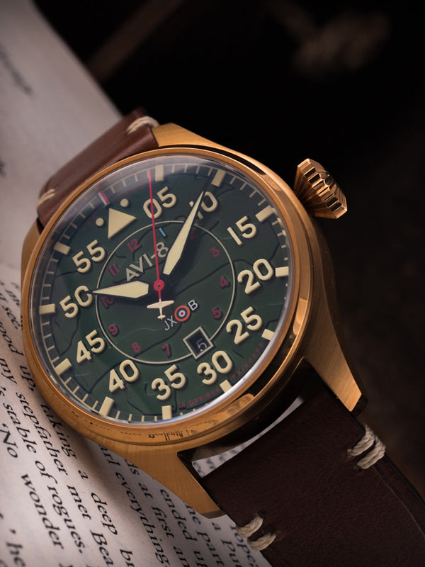 Hawker Hurricane Clowes Automatic Green / Leather | Green Dial