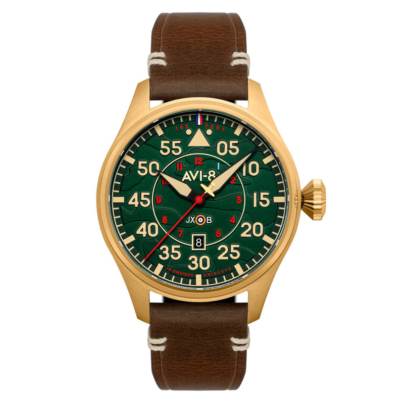 Hawker Hurricane Clowes Automatic Green / Leather | Green Dial