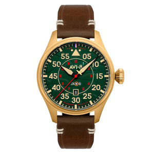 Hawker Hurricane Clowes Automatic Green / Leather | Green Dial