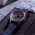Hawker Harrier Farley Multifunction Blue / Leather | Blue Dial