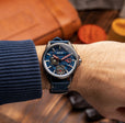 Hawker Harrier Farley Multifunction Blue / Leather | Blue Dial