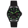 Hawker Harrier Farley Multifunction Quartz Black / Leather | Black Dial