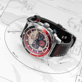 Hawker Hunter Atlas Dual Time Chronograph Gray / Leather | Gray Dial