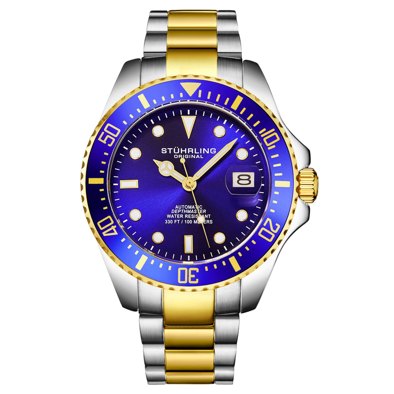 DEPTHMASTER 42MM DIVER Blue and Gold/Stainless Steel | Blue Dial