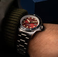 Croft Pioneer Automatic Red/Stainless Steel | Red Dial