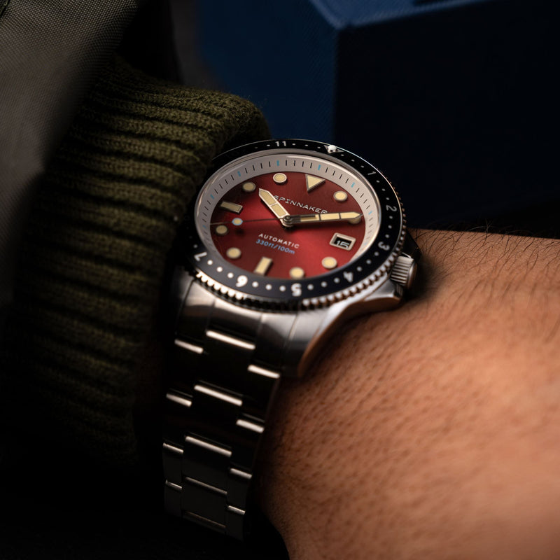 Croft Pioneer Automatic Red/Stainless Steel | Red Dial