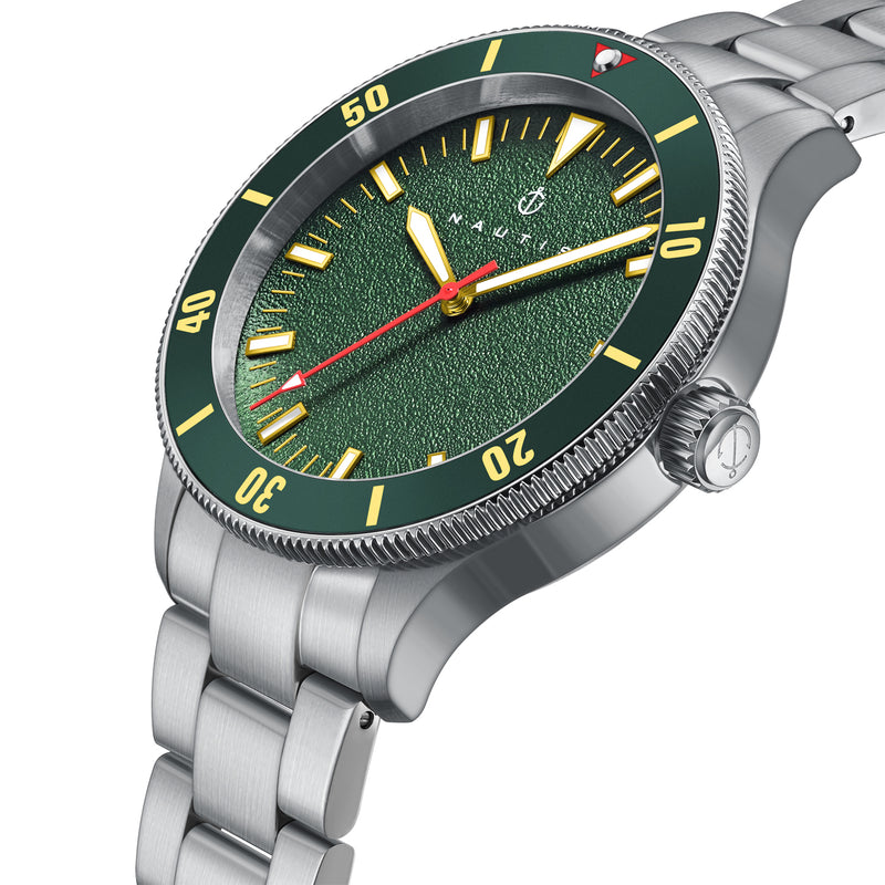 Deacon Silver/Green | Green Dial
