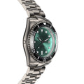 TITANIUM Swiss Automatic SW200 Deep Marine Explorer II Titanium/Black/AquaBurst | Teal Dial
