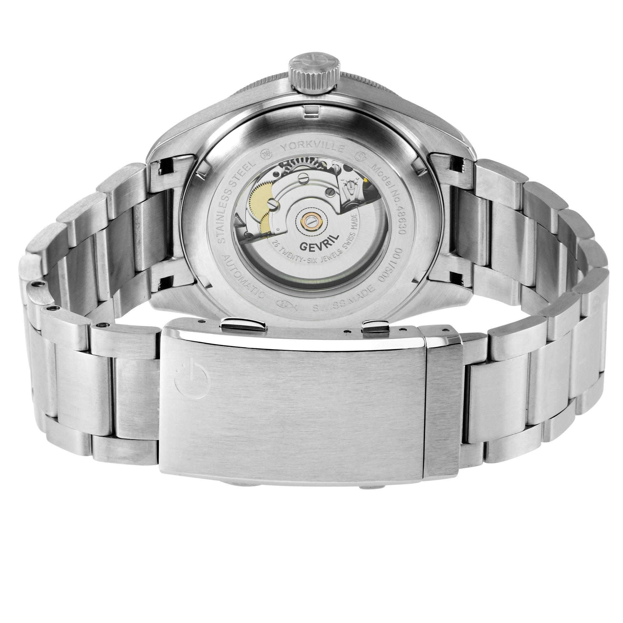 Yorkville-Diver Gevril Yorkville Sellita SW240 Swiss Automatic Diver Watch, SS Case, Blue bezel, Blue Dial | Blue Dial