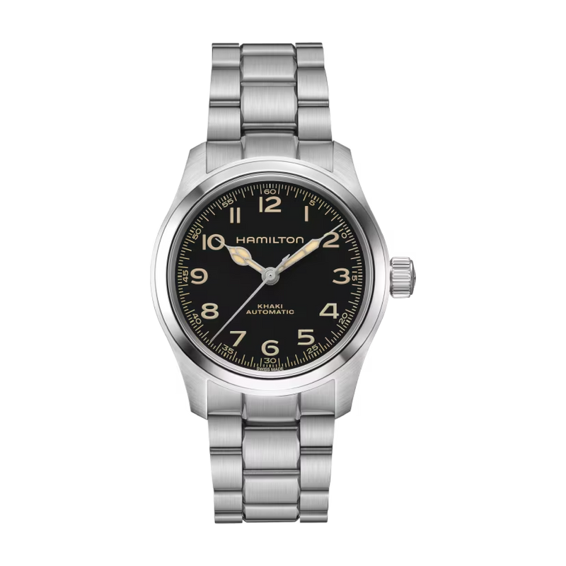 Khaki Field Black / Stainless Steel | Black Dial