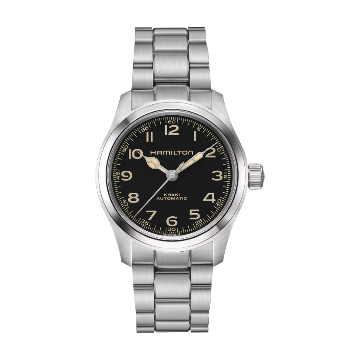 Khaki Field Black / Stainless Steel Black Dial