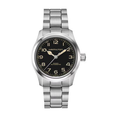Khaki Field Black / Stainless Steel Black Dial