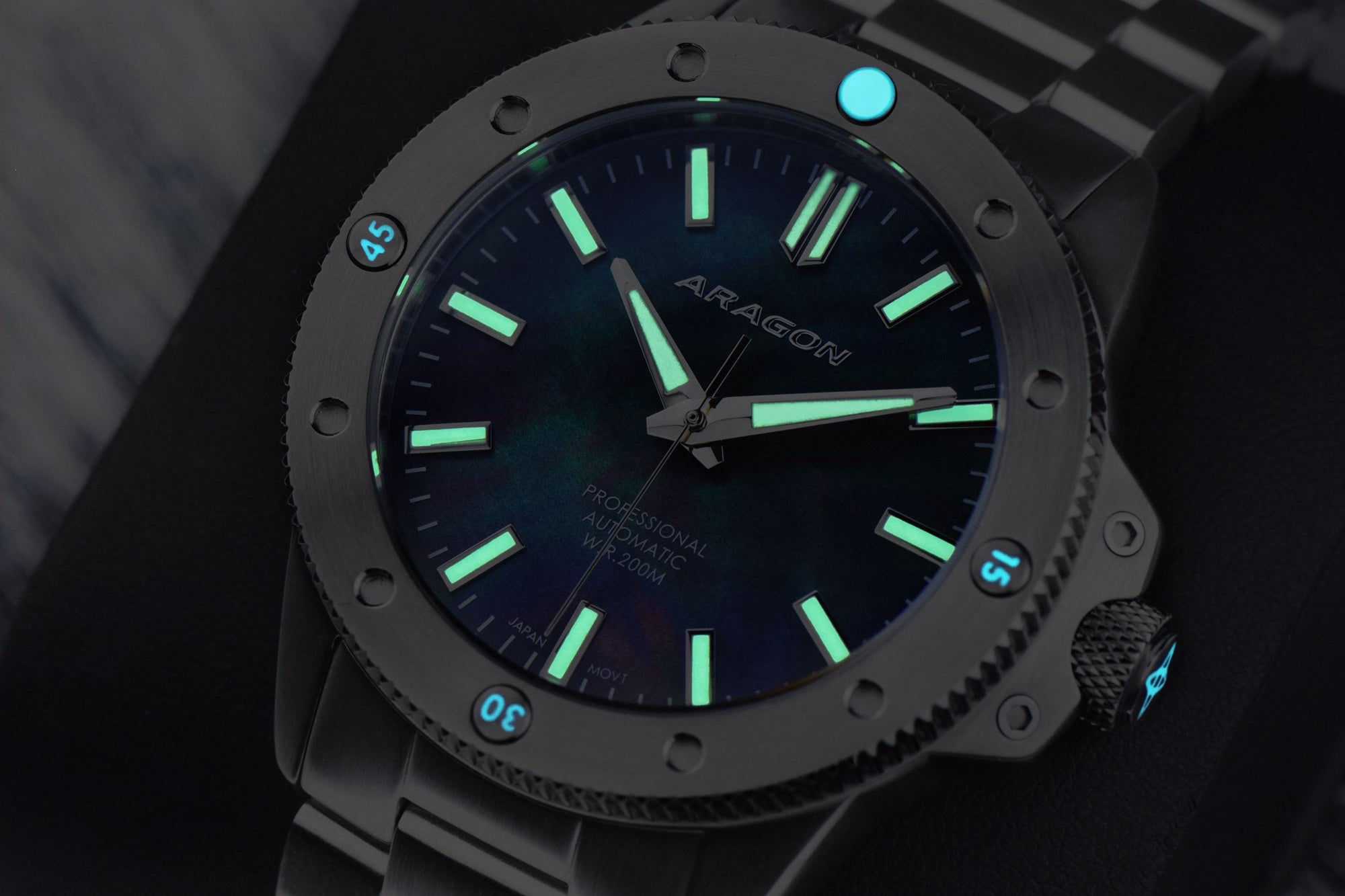 Matador 42 Automatic Black Mother of Peal Dial | Mother of Peal Dial