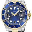 Barracuda 316L Case, Blue Sunray Dial, Ceramic Bezel, Two toned SS/IPYG  Bracelet | Blue Dial