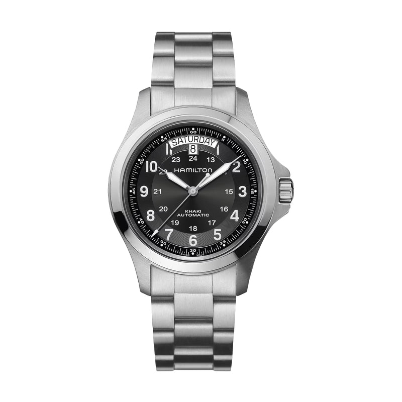 KHAKI FIELD Black / Stainless Steel Black Dial