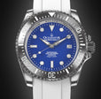 Damascus Swiss Automatic SW200 Deep Marine Explorer II Damascus/Blue Dial/White Strap | Blue Dial
